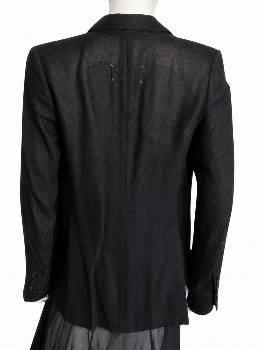 MAISON MARTIN MARGIELA | Archival Deconstructed Draped Black Blazer Jacket US 2 - Picture 9 of 15